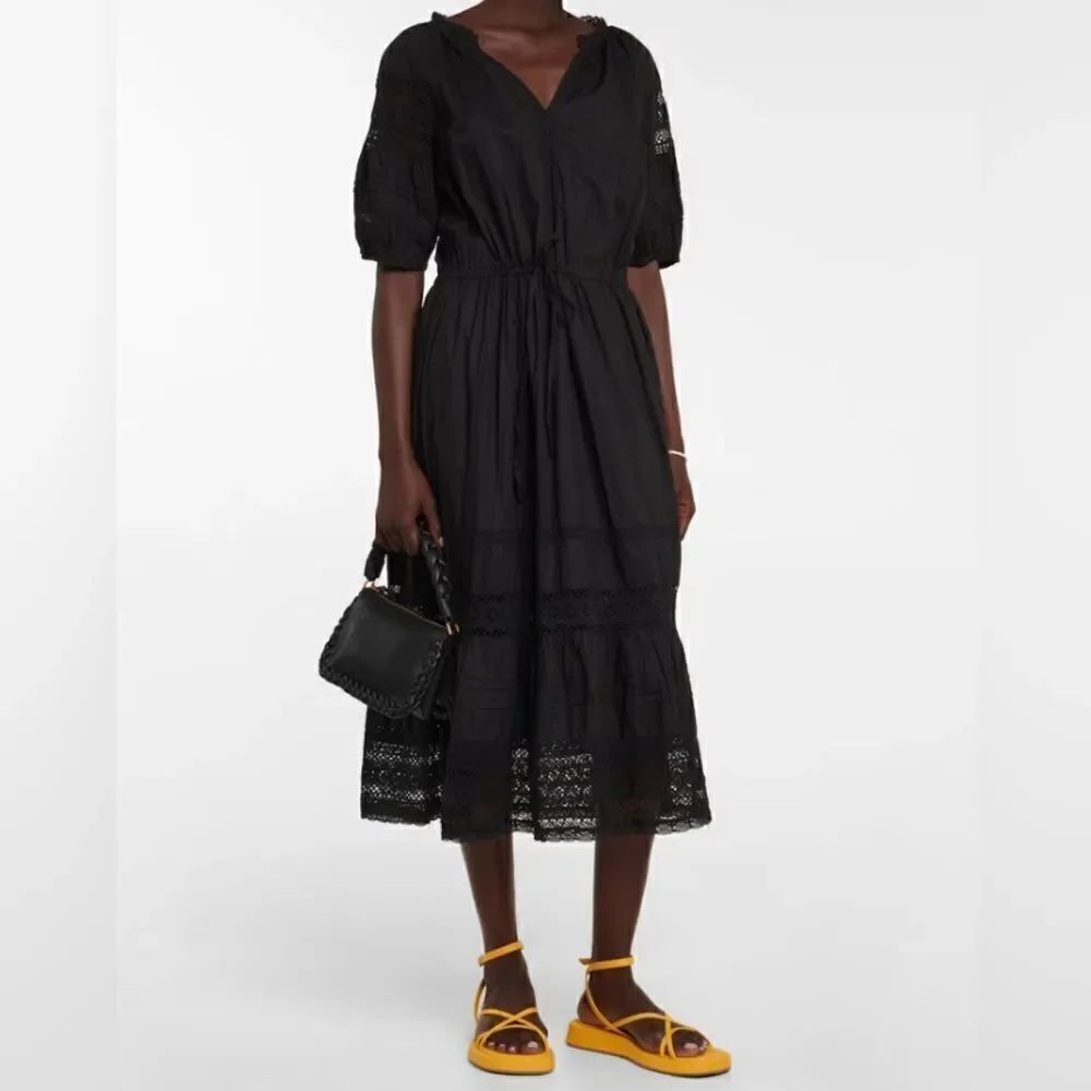 VELVET by Graham & Spencer
Andy cotton midi Black dress NWOT Size M